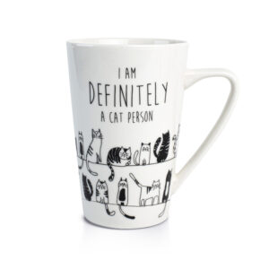 Dutch Rose thee mok XL - "I am a cat person" 430ml